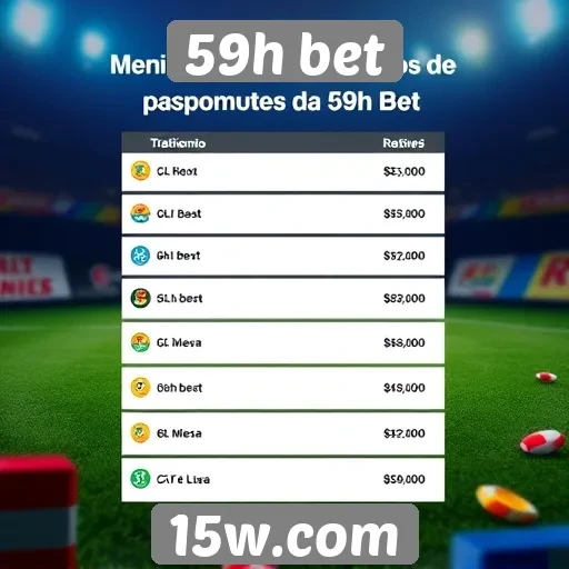 Métodos de pagamento disponíveis na 59h bet