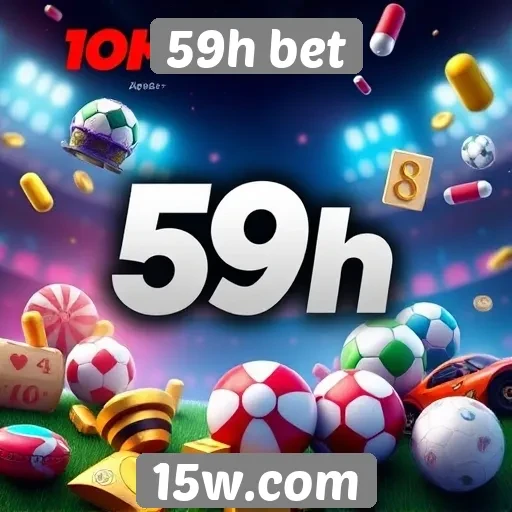 Variedade de jogos disponíveis na plataforma 59h bet